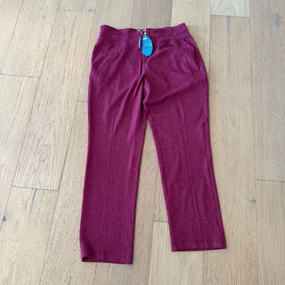 $60  Greg Norman Jaclyn Knit Flat Front Pants Women Choose Size & Color  size la